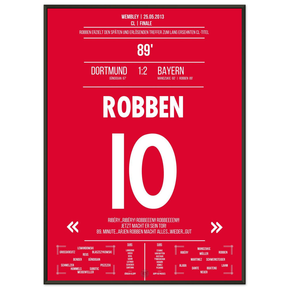Robben with late winning goal in the German CL final - German version