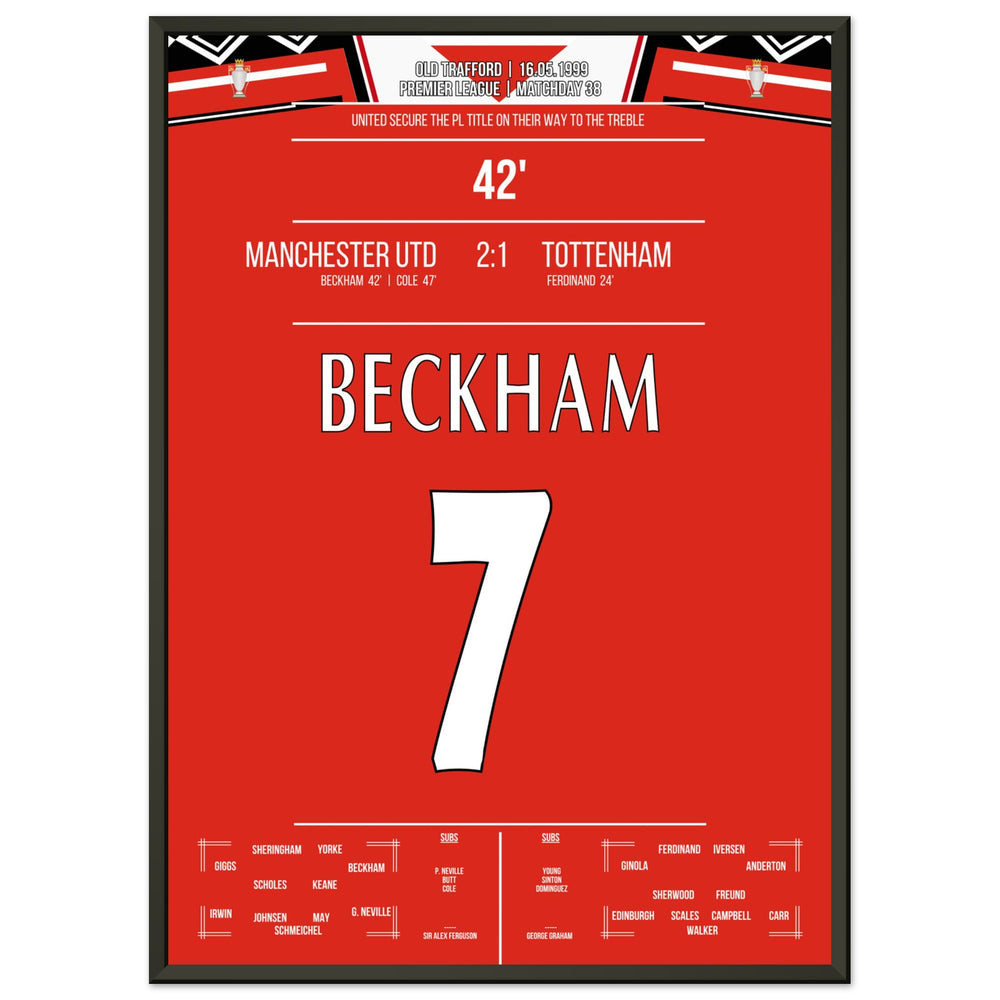 Le but de Beckham lors de la victoire en championnat en 1999