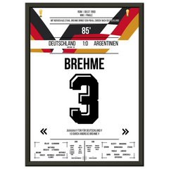 Le penalty de Brehme contre l'Argentine en finale de la Coupe du Monde 1990
