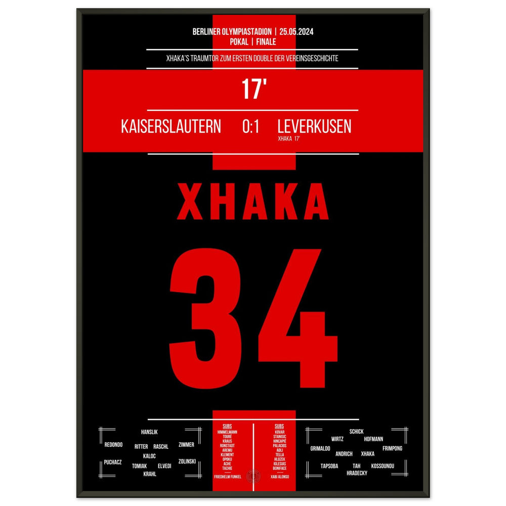 Xhaka's dream goal in Leverkusen's first double in the club's history