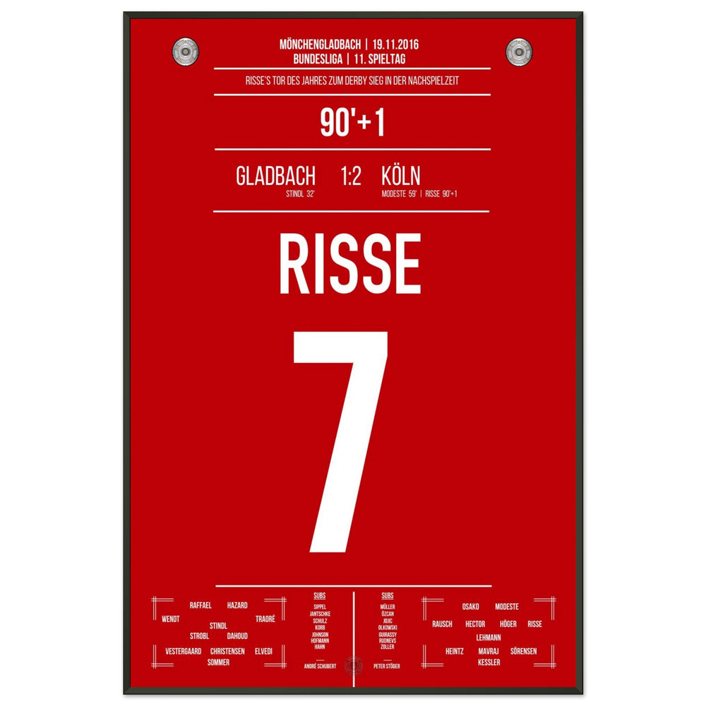 Le but de l'année 2016 de Risse lors du derby contre Mönchengladbach