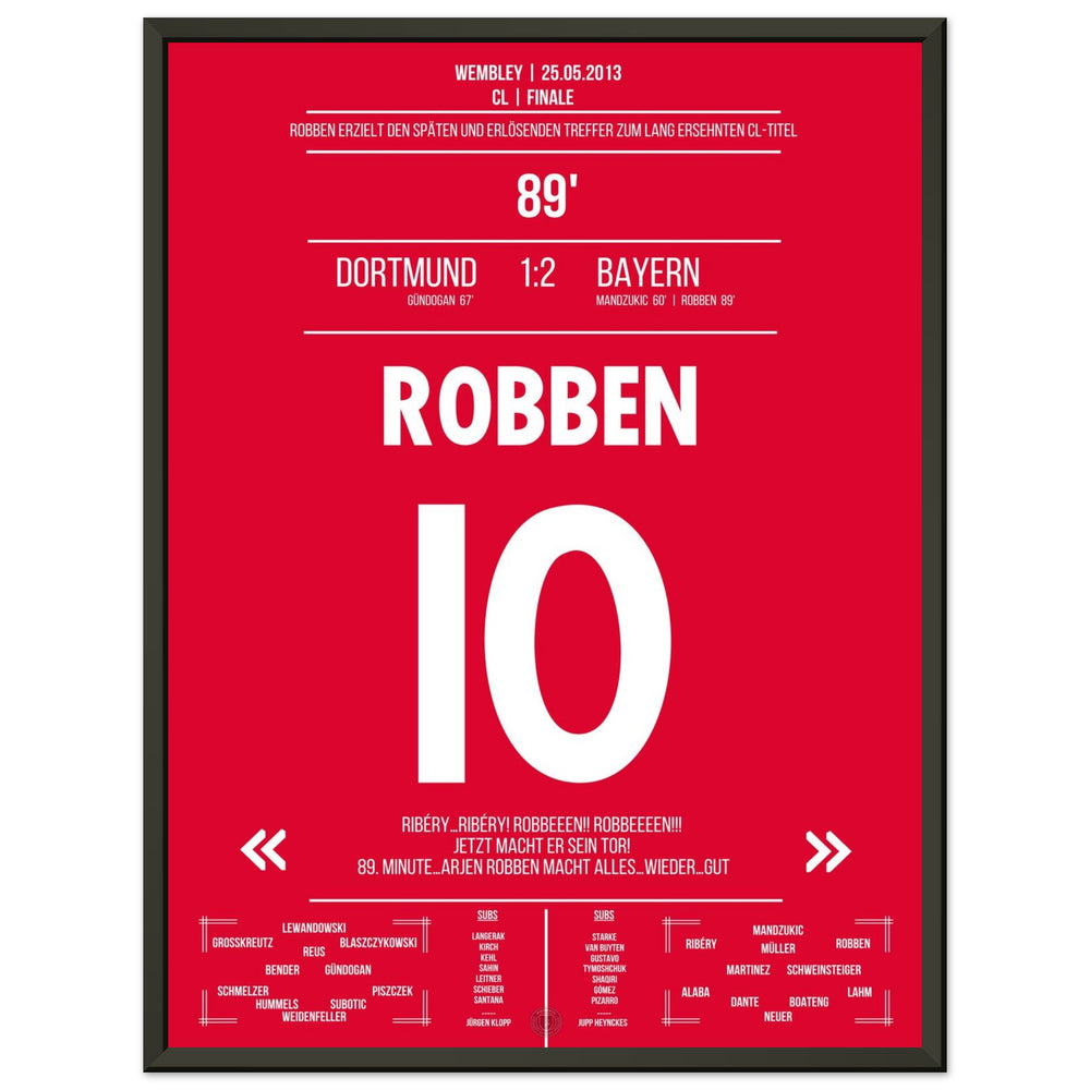 Robben with late winning goal in the German CL final - German version
