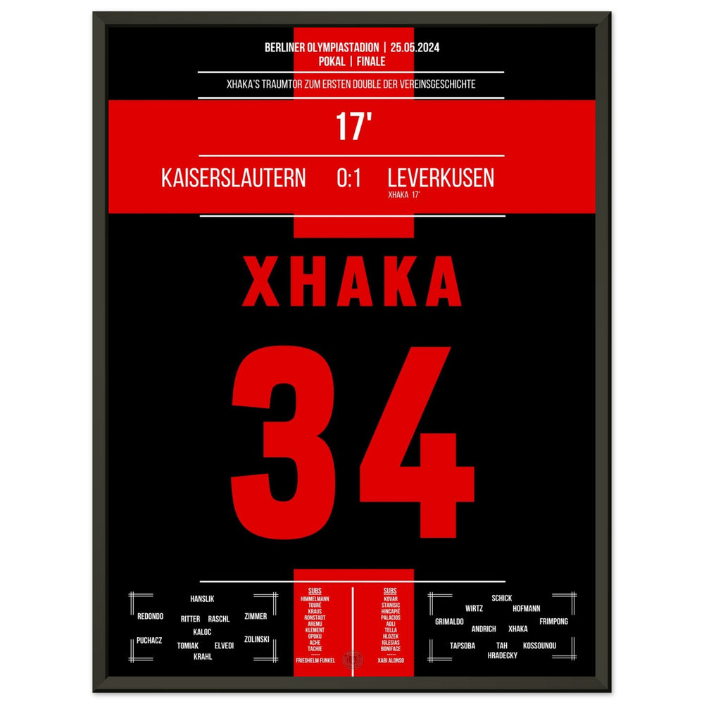 Xhaka's dream goal in Leverkusen's first double in the club's history