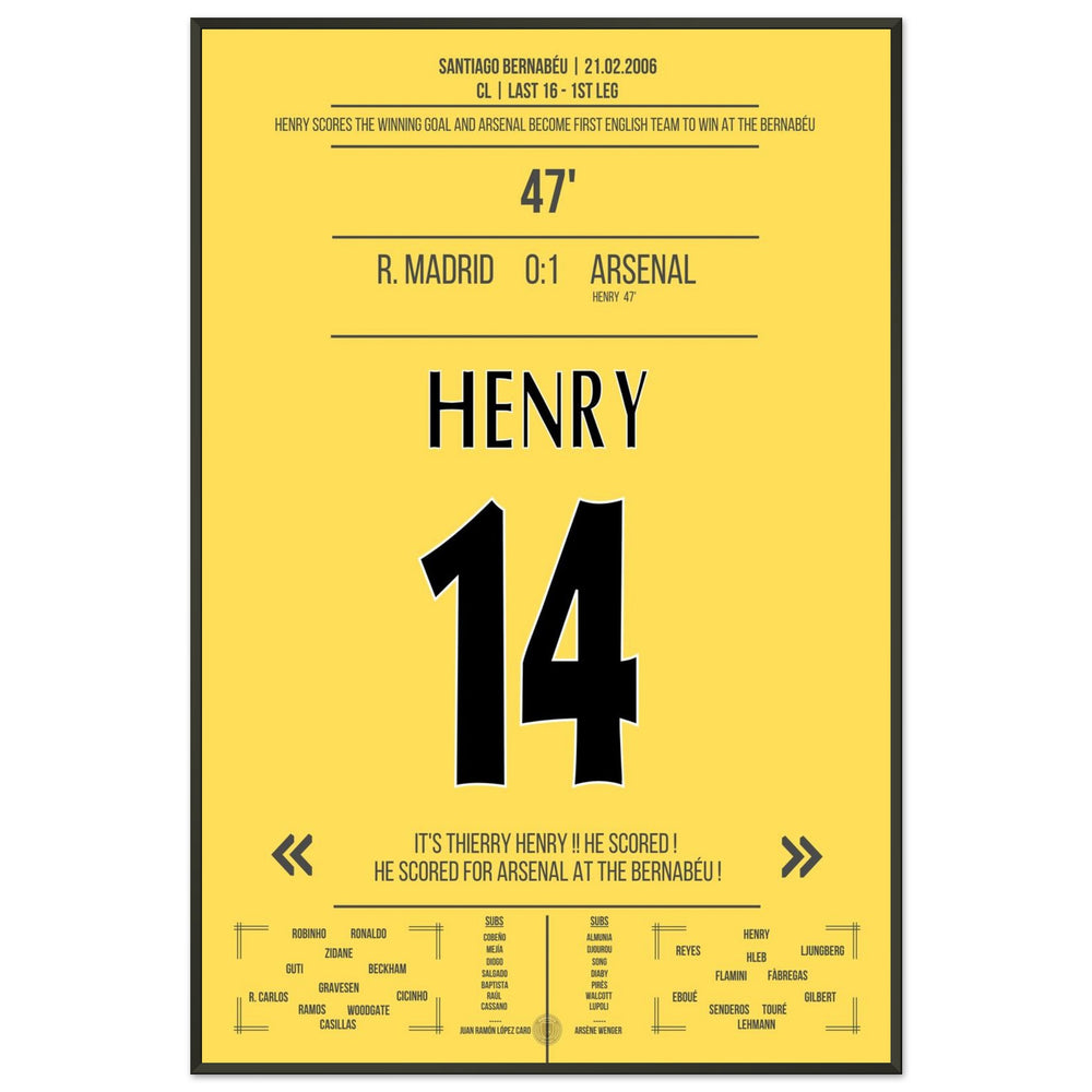 Legendäres Solo-Tor von Thierry Henry im Bernabeu 2006