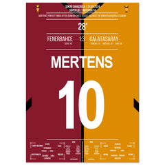 Le coup de tête de Mertens sur Livakovic lors de la victoire 3-1 à l'extérieur dans le derby contre Fener.