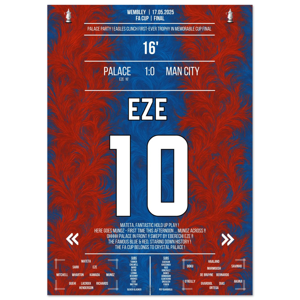 Eze offre à Palace son premier triomphe en coupe de l'histoire du club