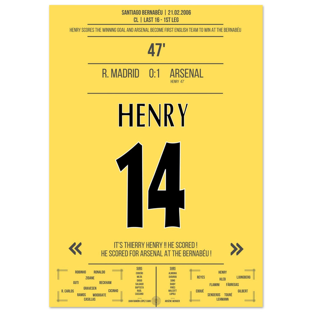 Legendäres Solo-Tor von Thierry Henry im Bernabeu 2006