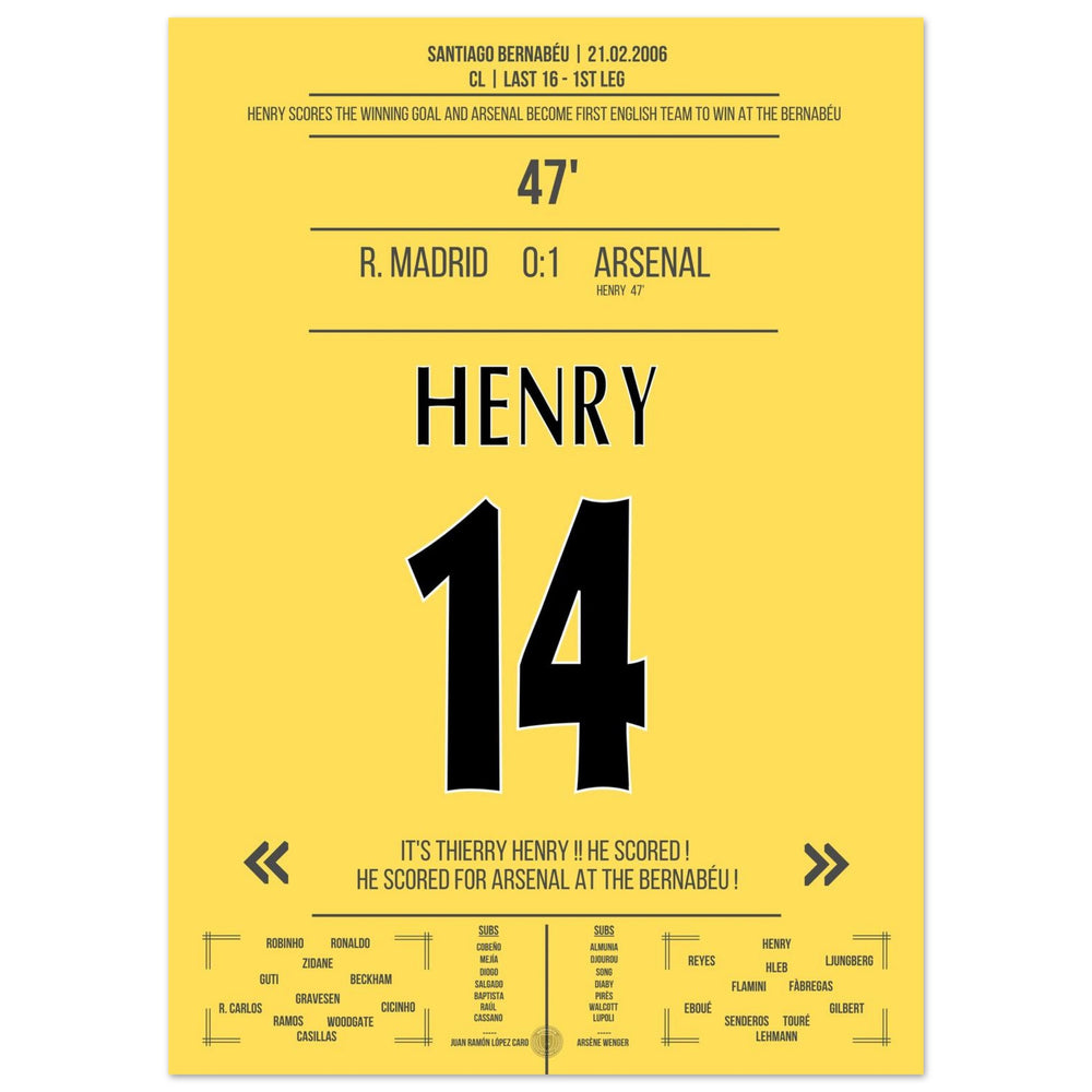 Legendäres Solo-Tor von Thierry Henry im Bernabeu 2006