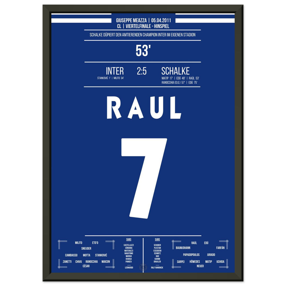 Raul's show at the gala victory against title defender Inter in the quarter-finals 2011