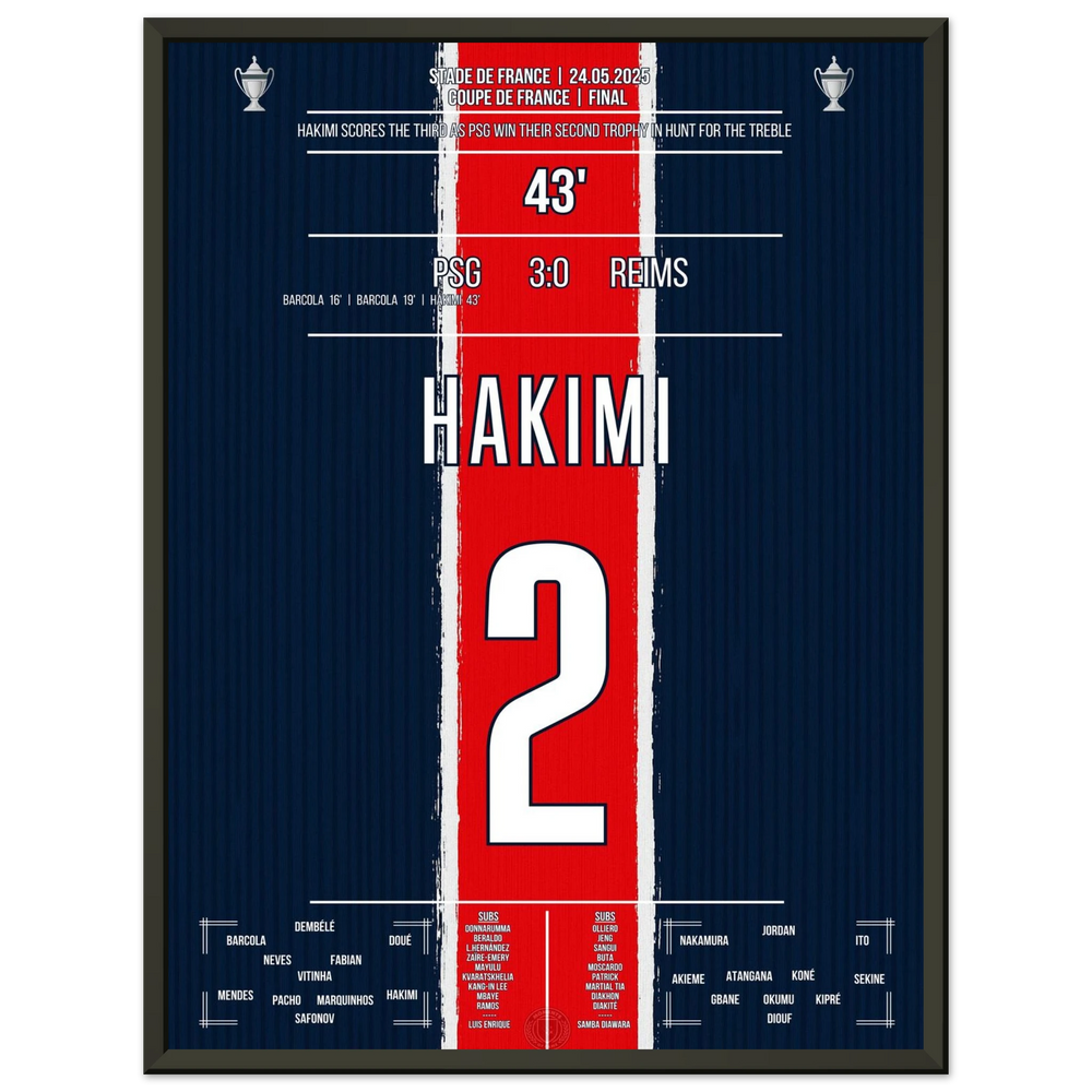 <tc>Hakimi marque et le PSG remporte également la Coupe de France





</tc>