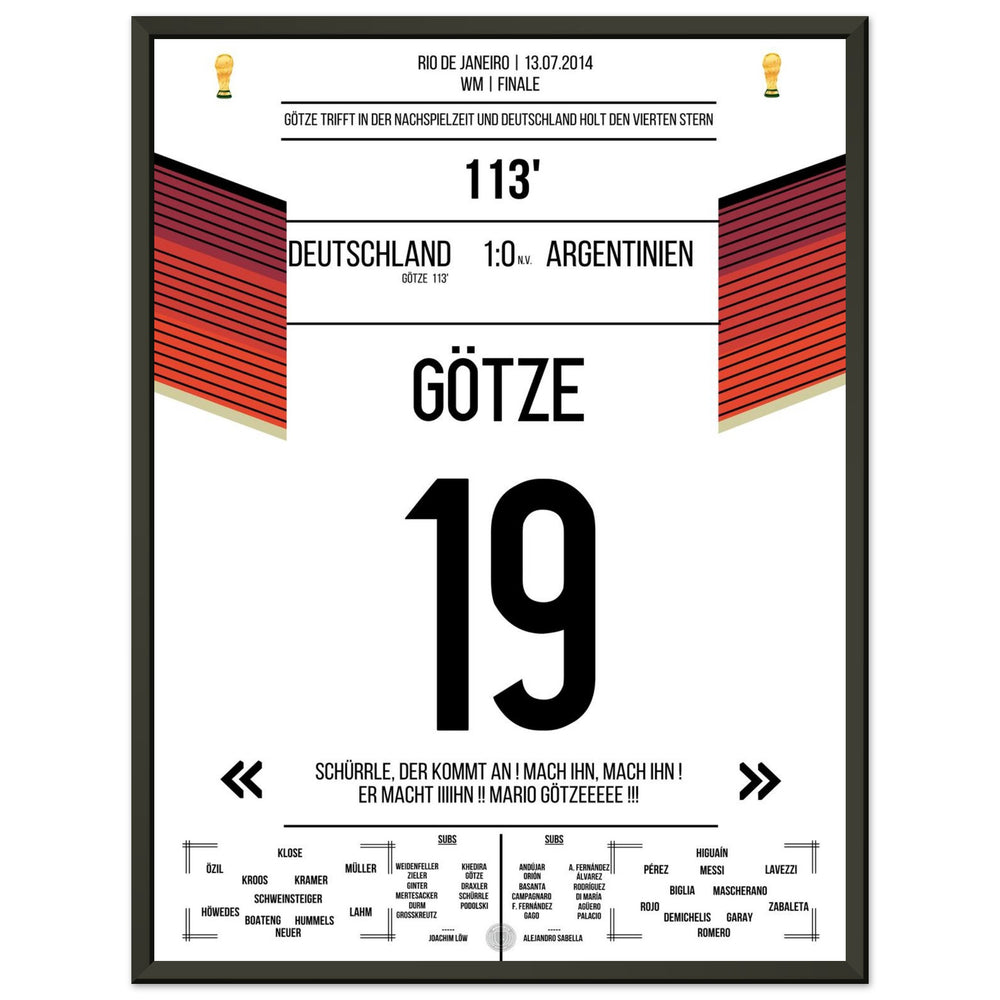 Le but de Götze pour le triomphe de l'Allemagne contre l'Argentine en finale de la Coupe du Monde 2014