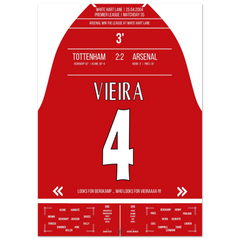 Le but de Vieira lors de la victoire du championnat à White Hart Lane en 2004