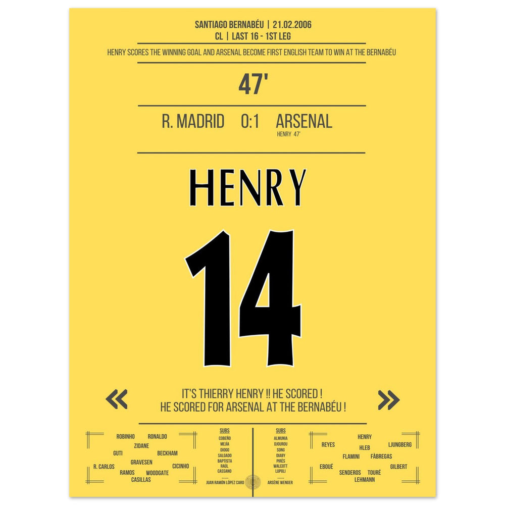 Legendäres Solo-Tor von Thierry Henry im Bernabeu 2006
