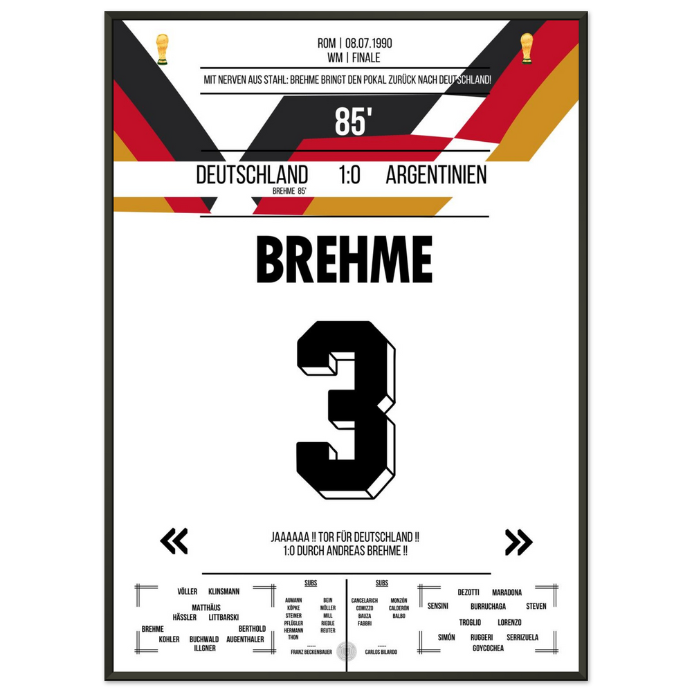 Brehme's penalty against Argentina in the 1990 World Cup final