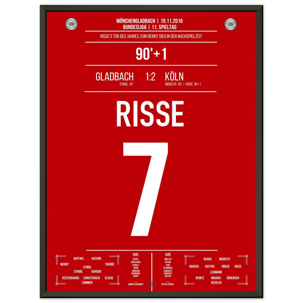 Le but de l'année 2016 de Risse lors du derby contre Mönchengladbach