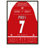 Pires' Tor beim Gewinn der Meisterschaft an der White Hart Lane 2004 50x70-cm-20x28-Schwarzer-Aluminiumrahmen